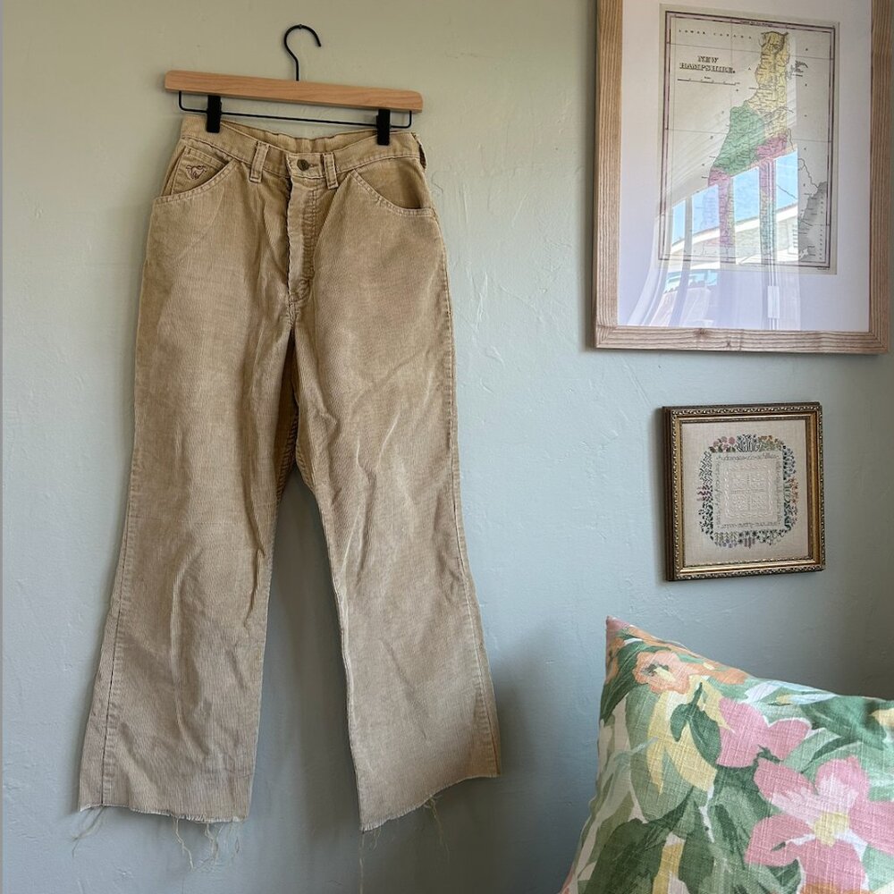 Vintage Tan Corduroy Wranglers